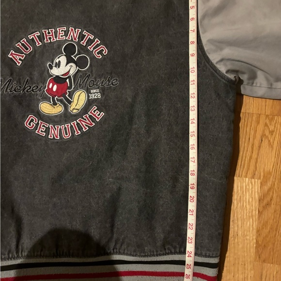 Vintage Authentic Original Mickey Mouse 1928 Men’s Denim Varsity Jacket - Picture 10 of 12